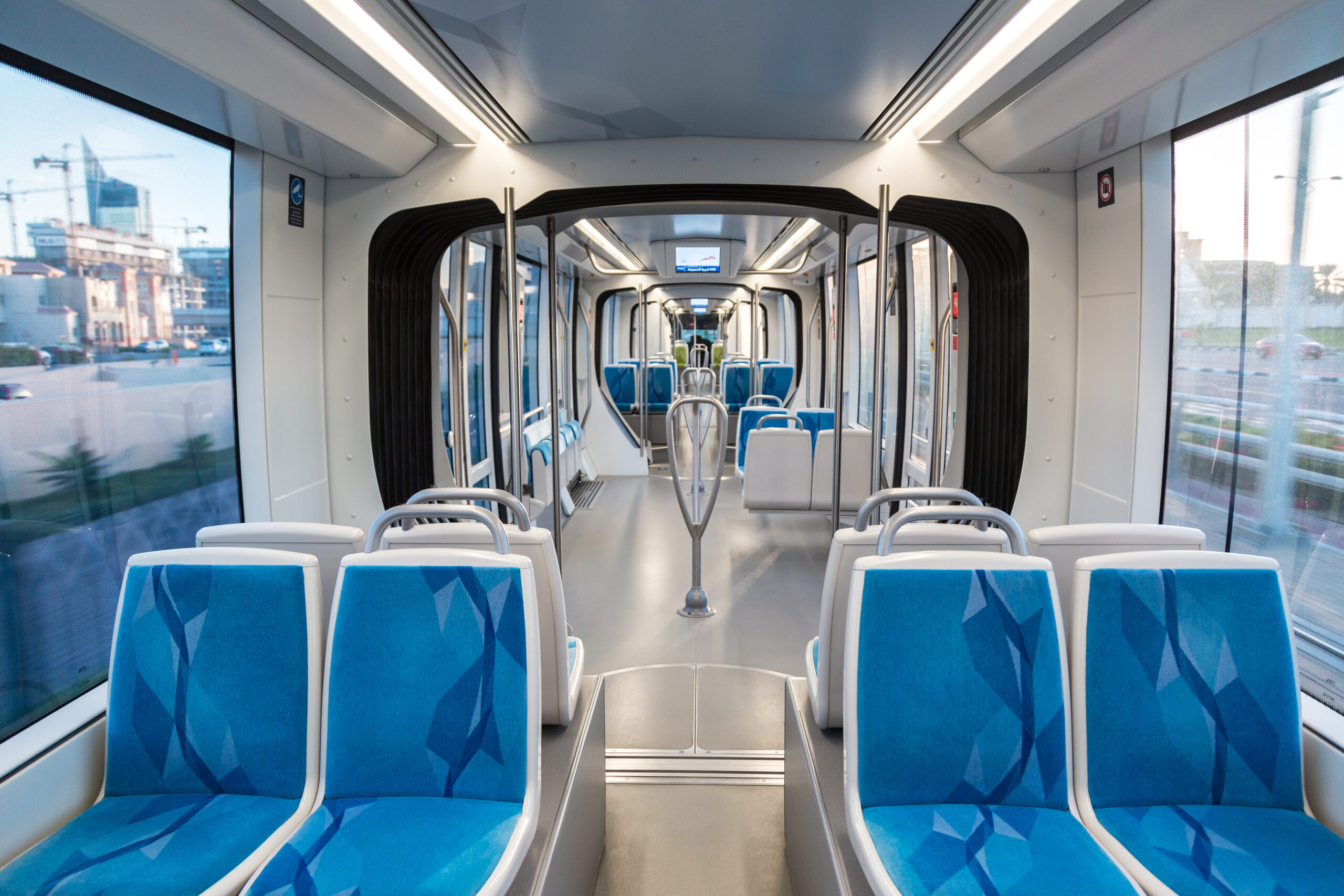 Dubai Tram - Silver-class cabin interior