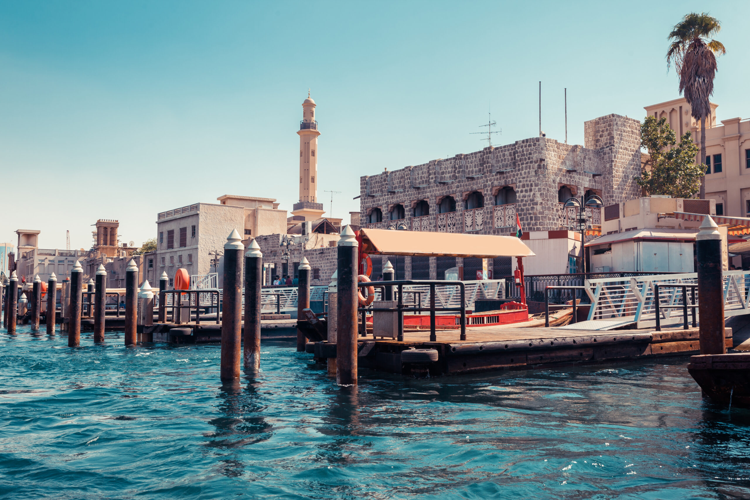 Dubai abra - Abra station in Old Dubai