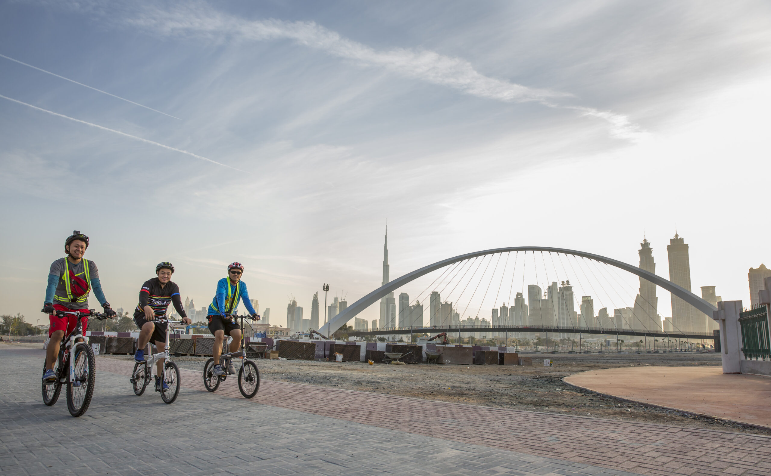 Bike rental in Dubai - Bikers near Dubai Water Canal