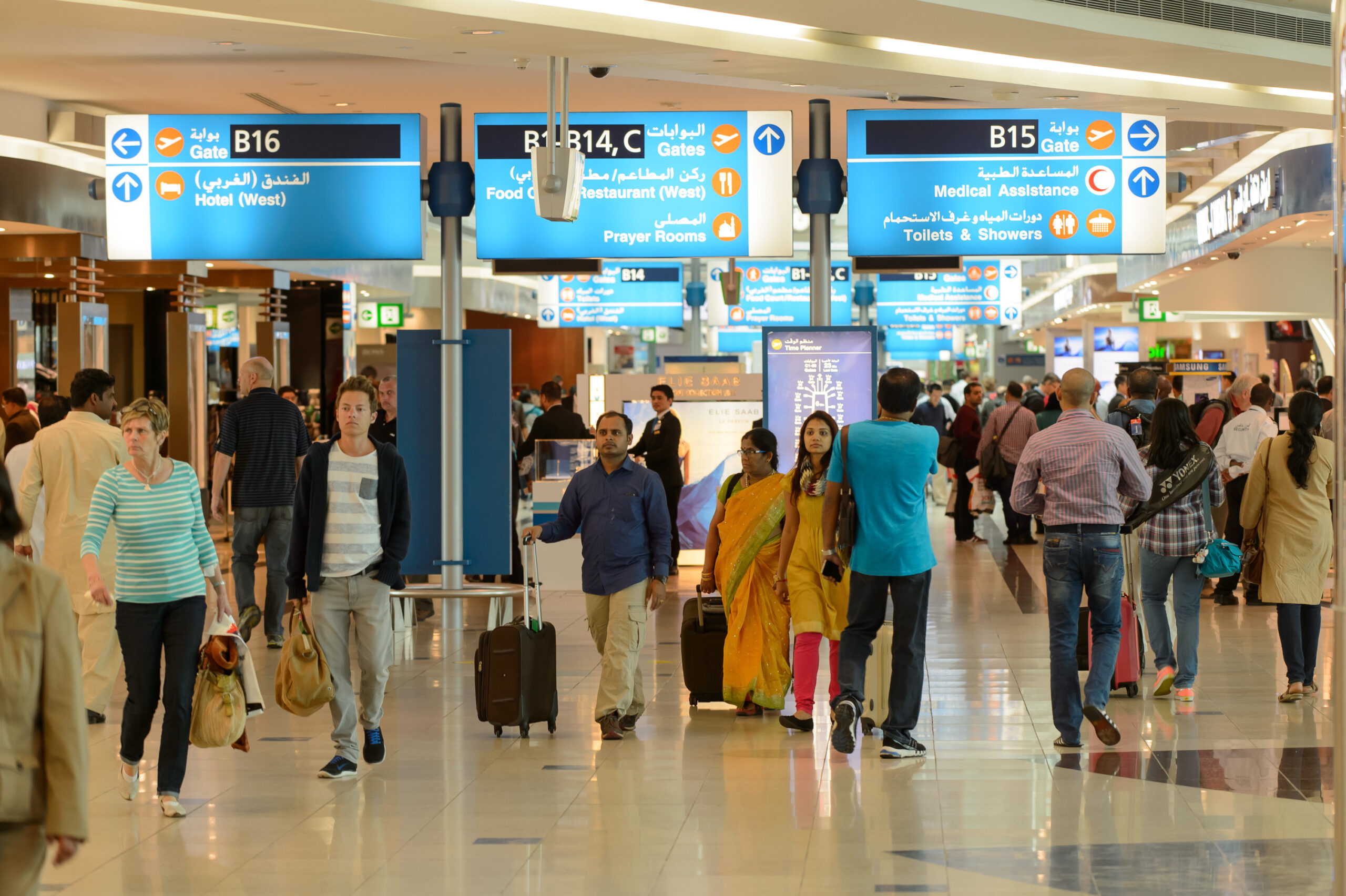 Dubai Airports - Passengers in DXB terminal