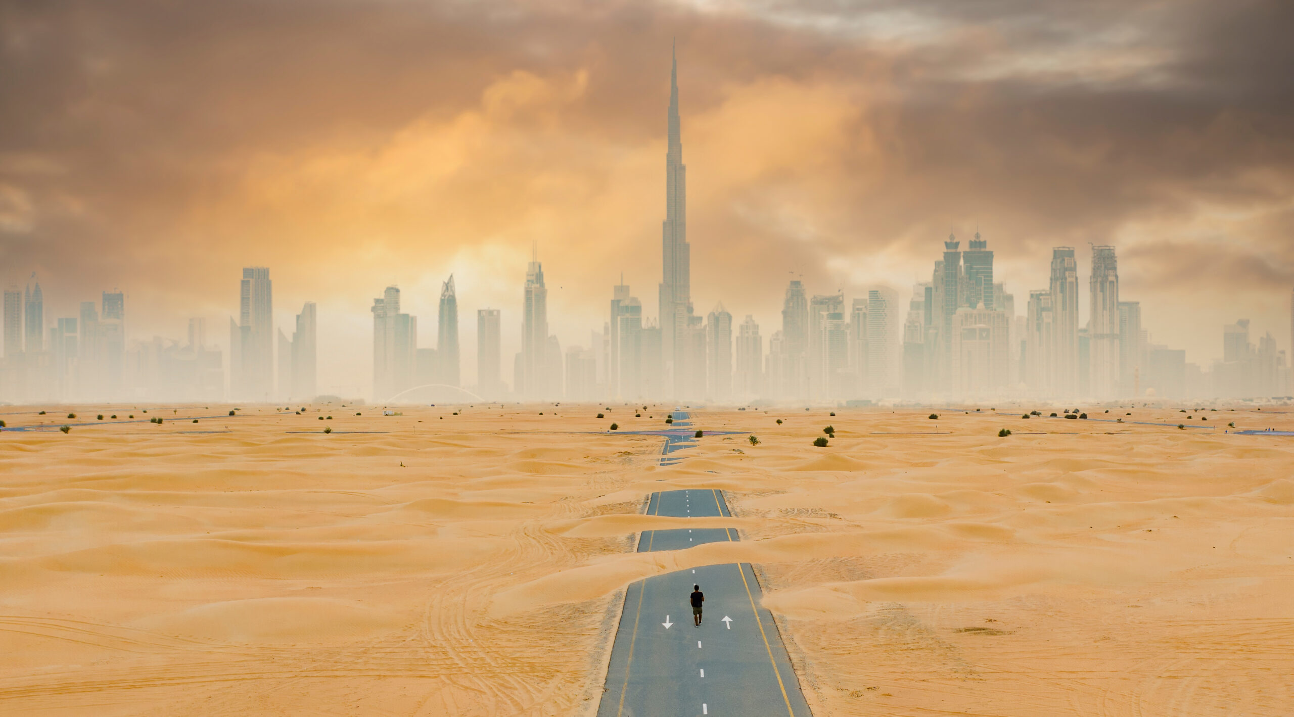 Dubai weather and climate - Sandstorm in Dubai