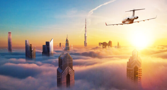 Best things to do during a stopover in Dubai - Aircraft above Dubai