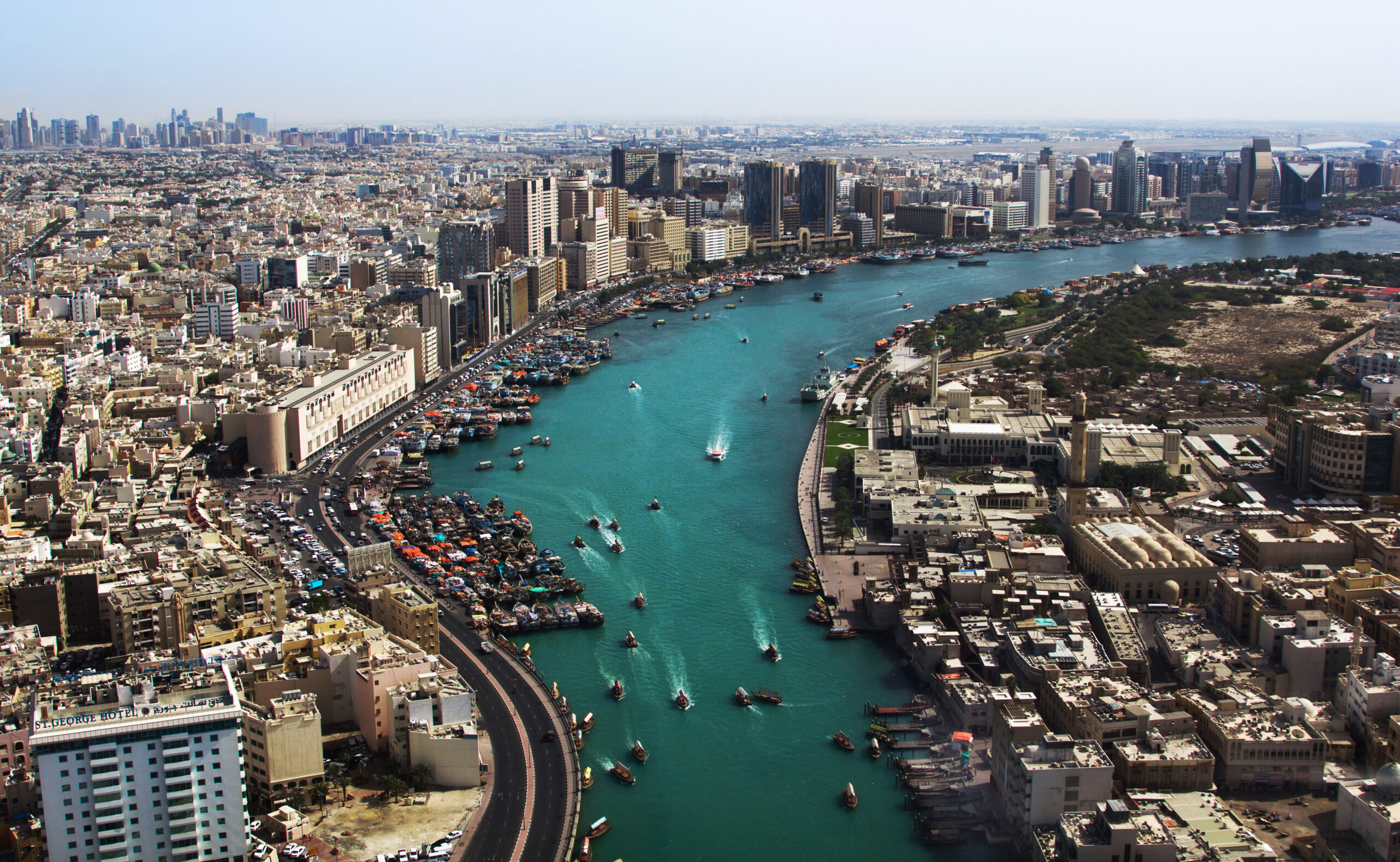 Dubai Creek - Aerial view