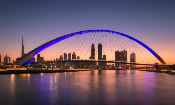 Dubai Water Canal - Sunset