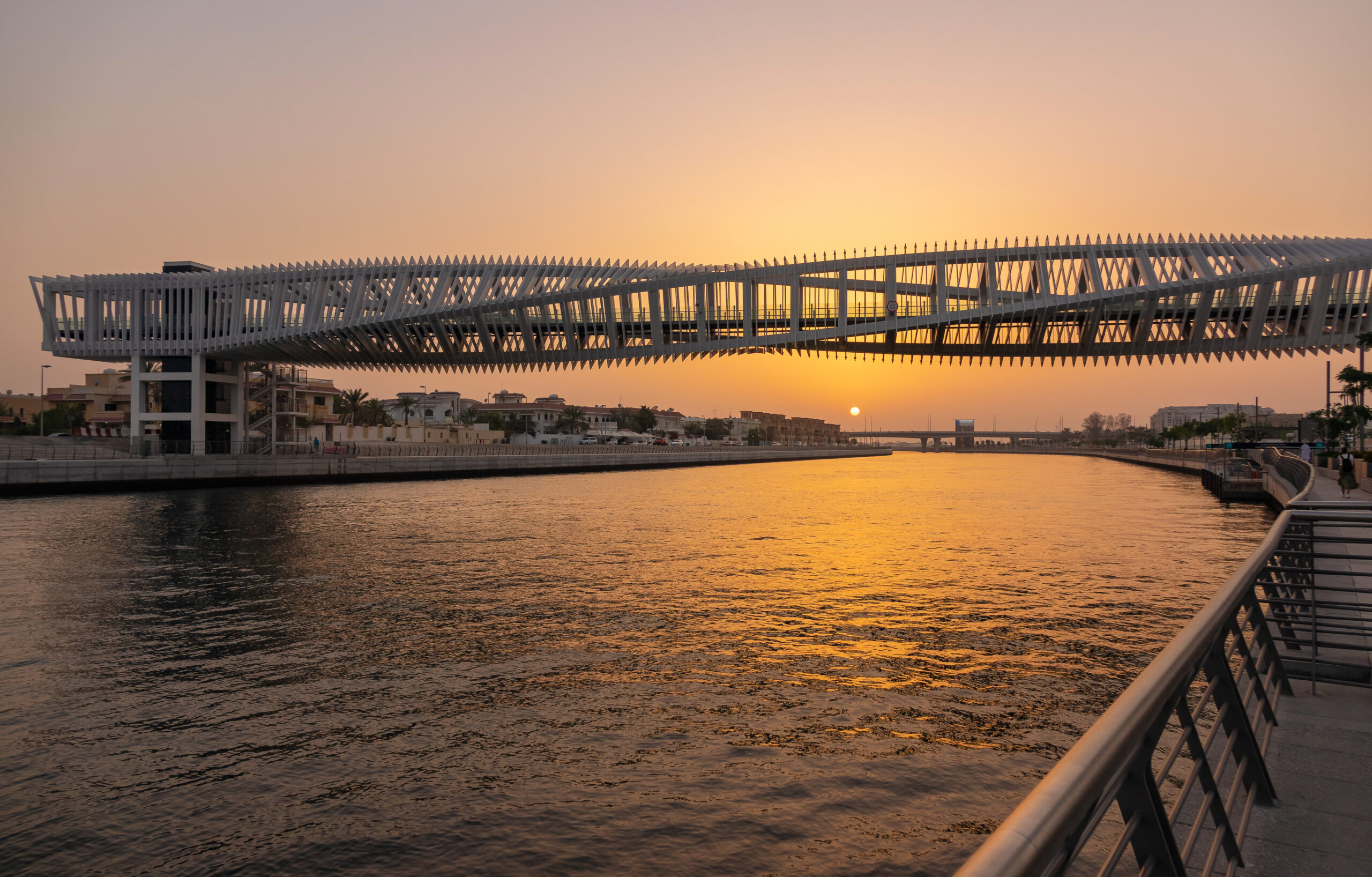 Dubai Water Canal - Twisted bridge