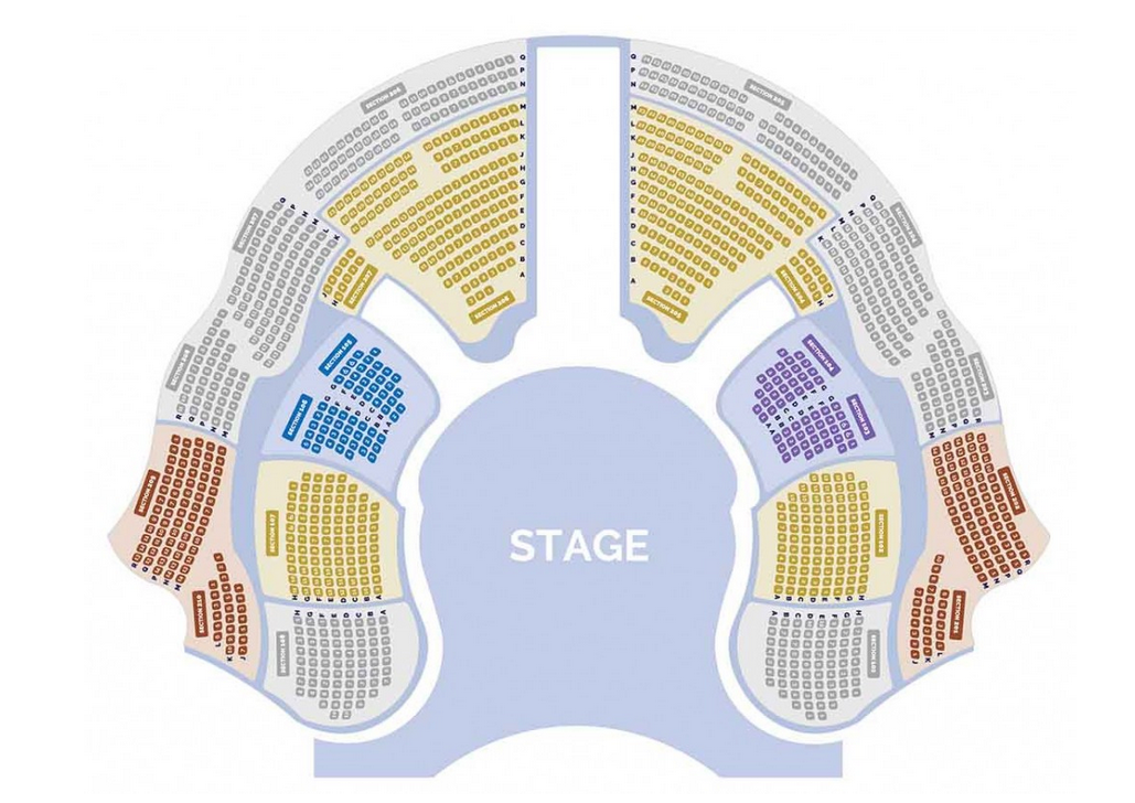 La Perle by Dragone show in Dubai - Seating plan