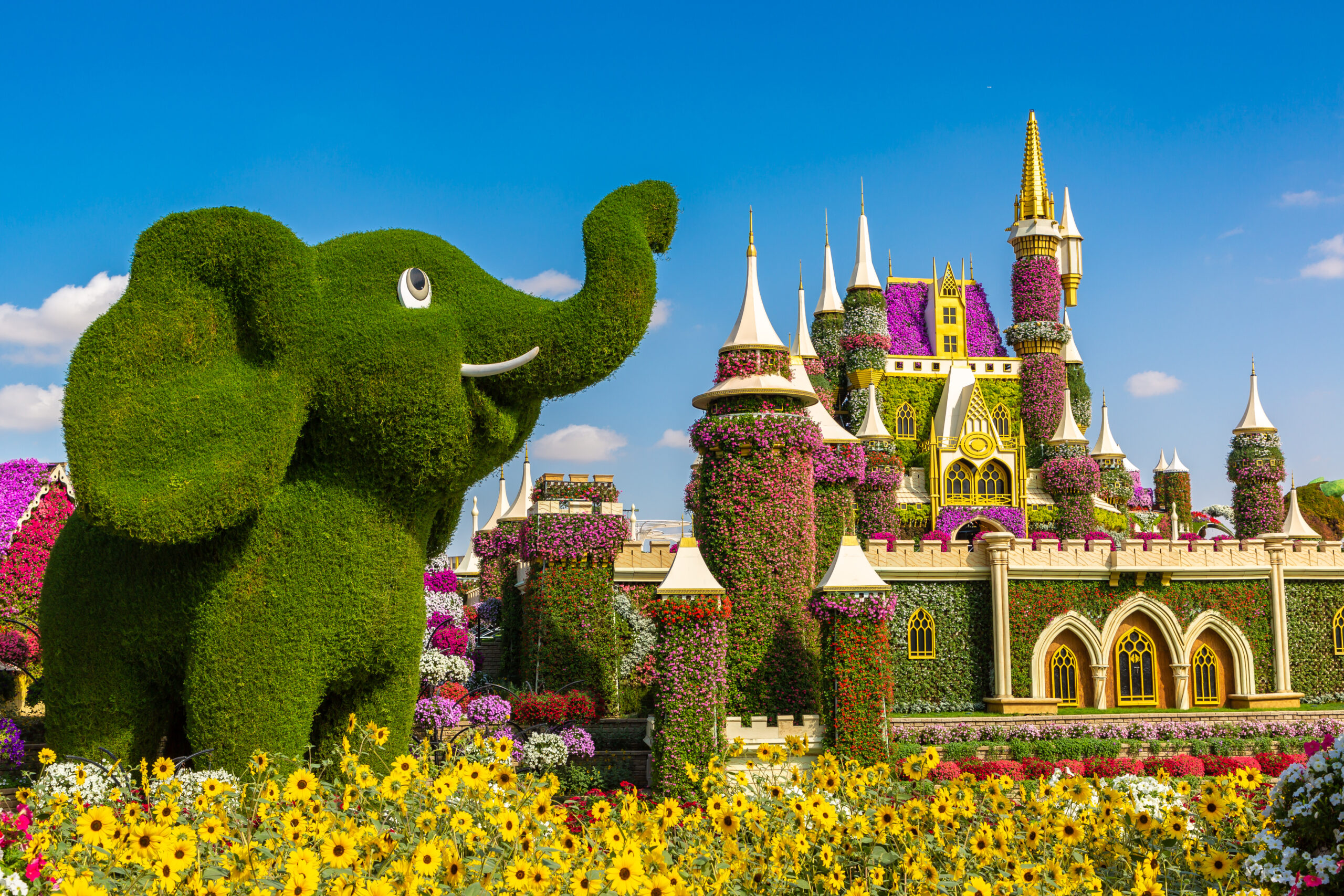 Dubai Miracle Garden - Disney floral castle