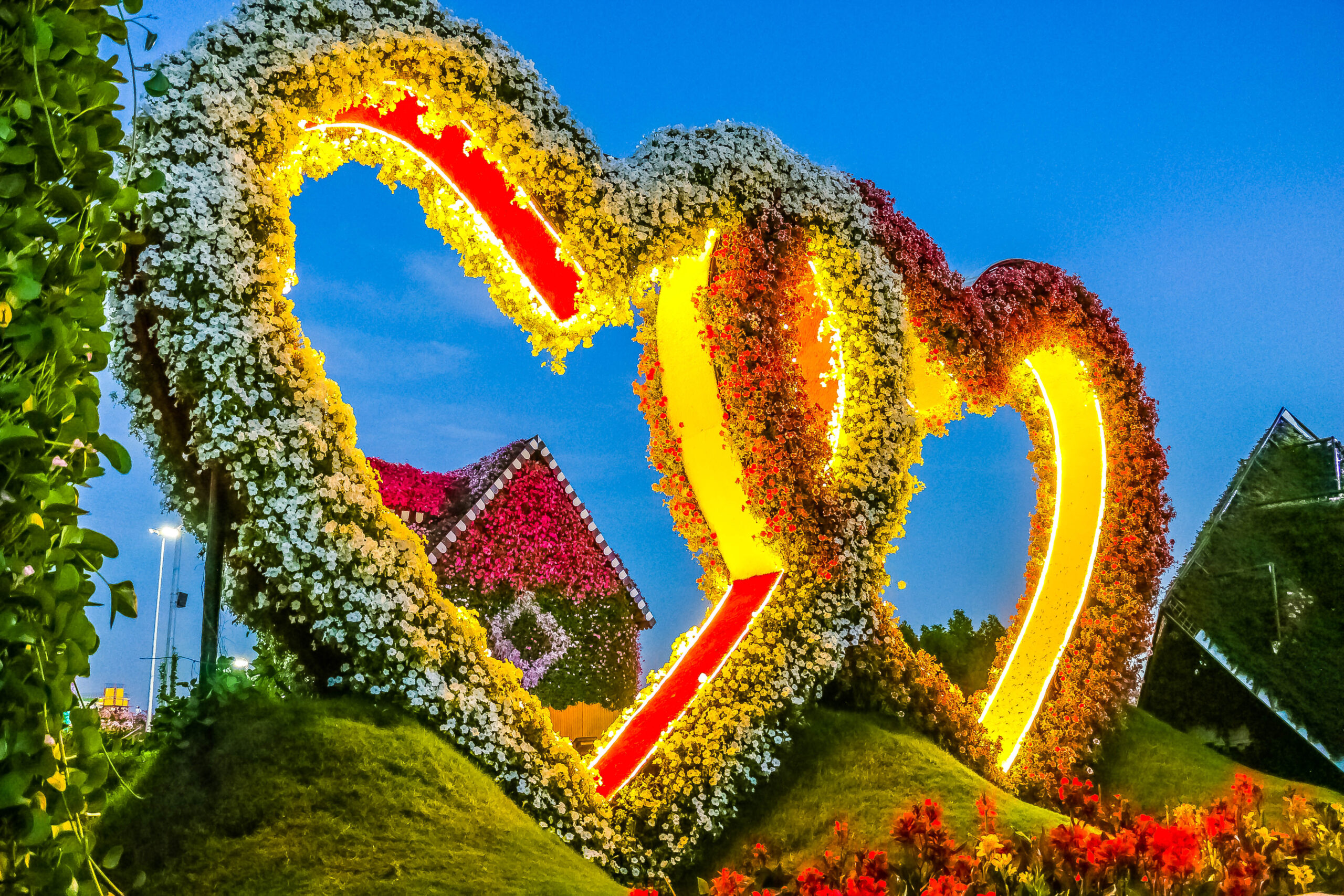 Dubai Miracle Garden - Flower hearts