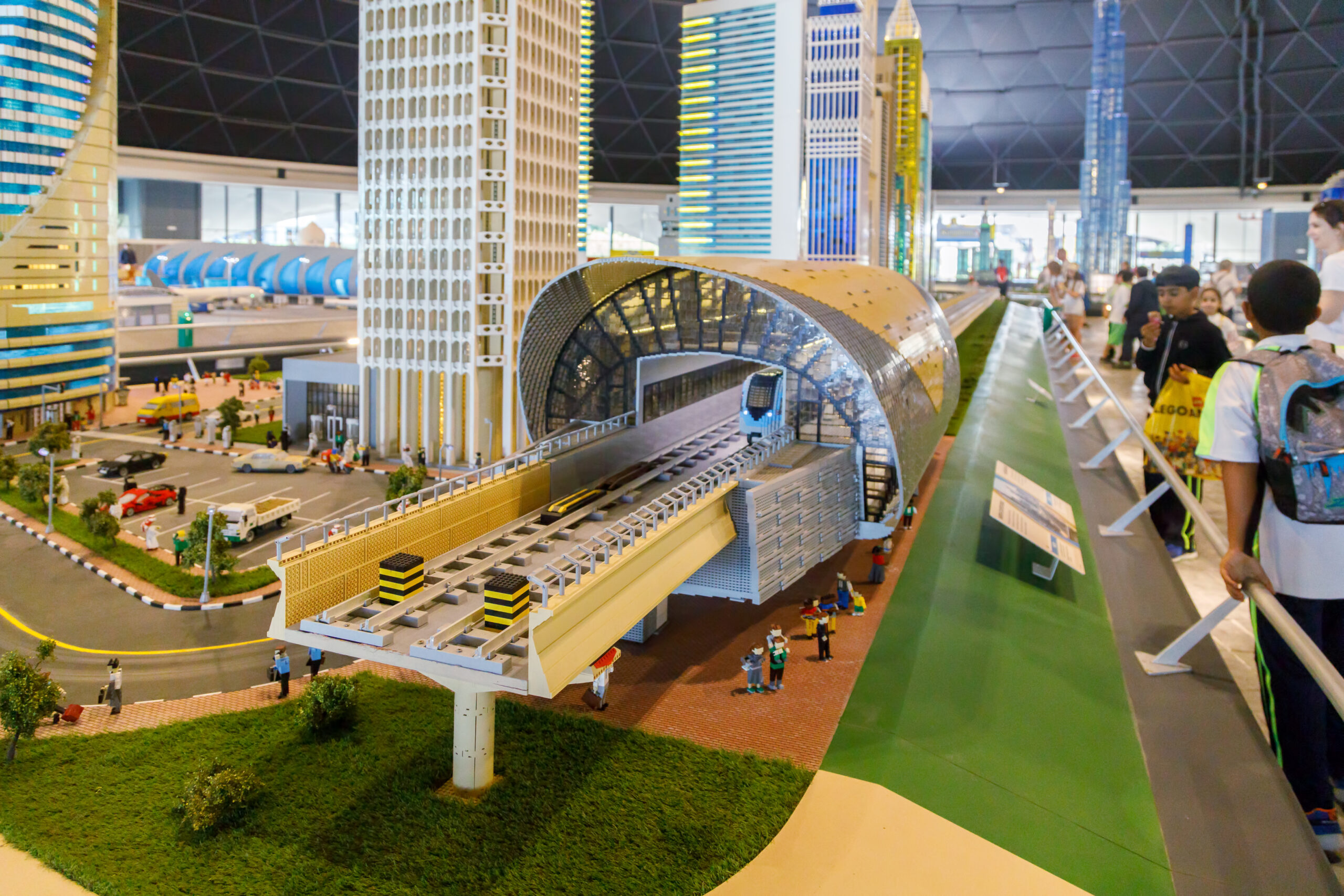 Legoland Dubai Theme Park - Replica of Dubai Metro station
