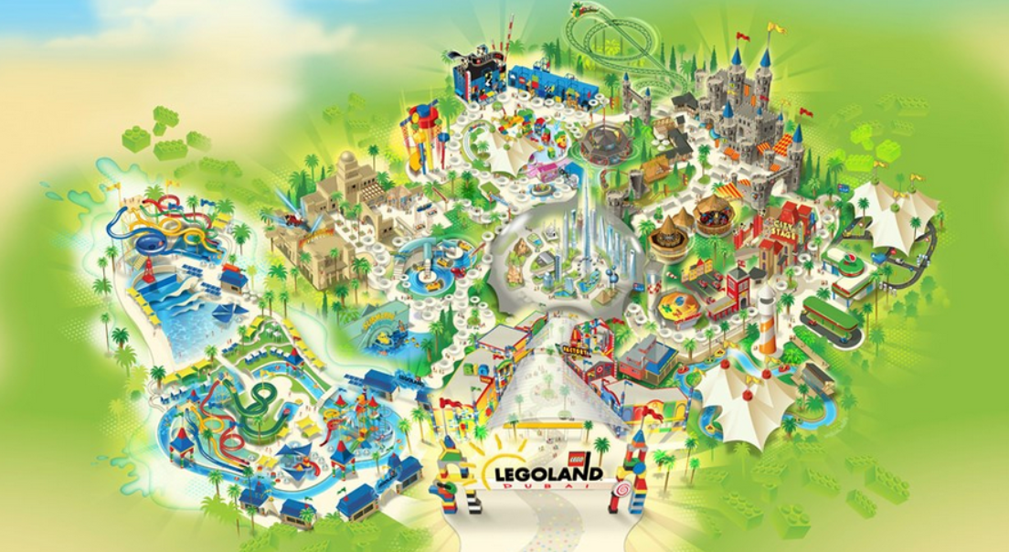 Legoland Dubai Theme park - Legoland map
