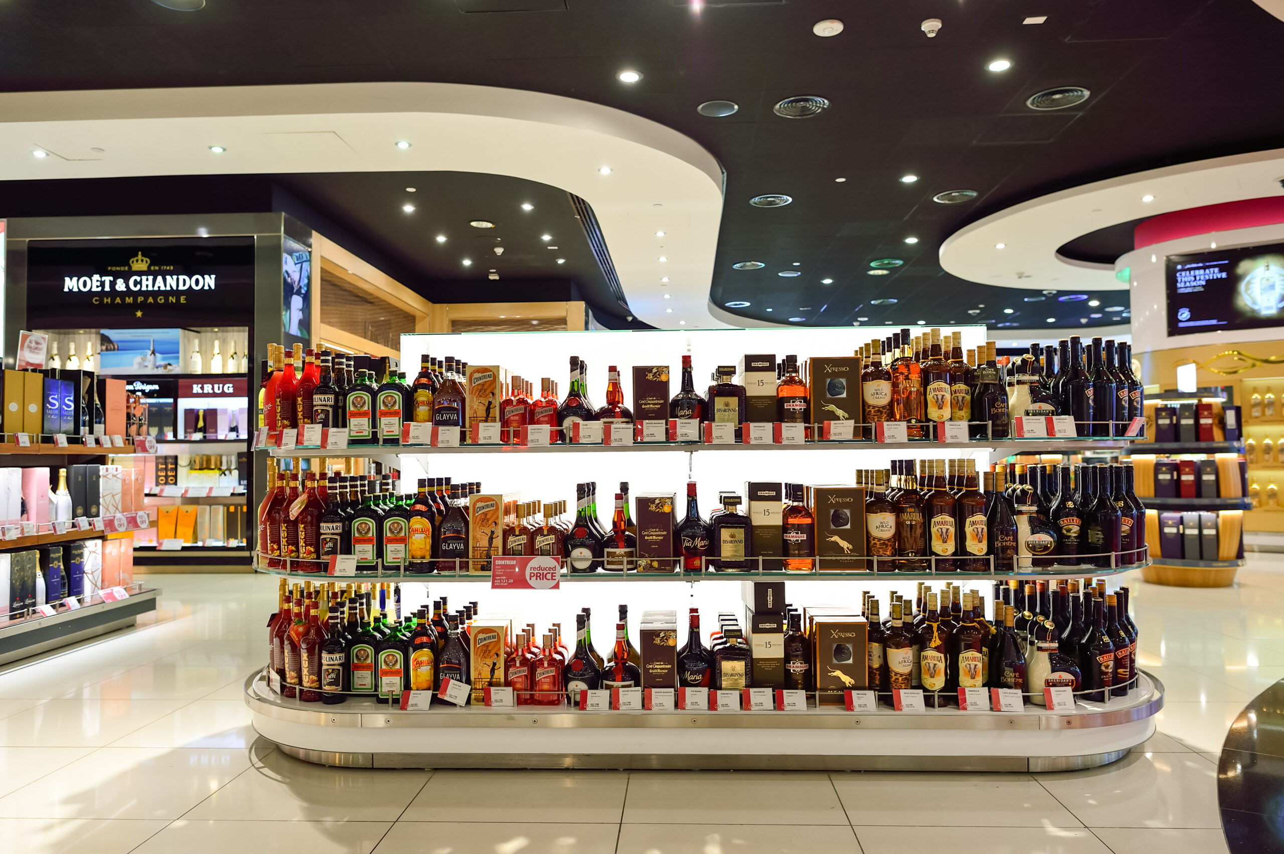 Alcohol in Dubai - Duty Free shop at DXB