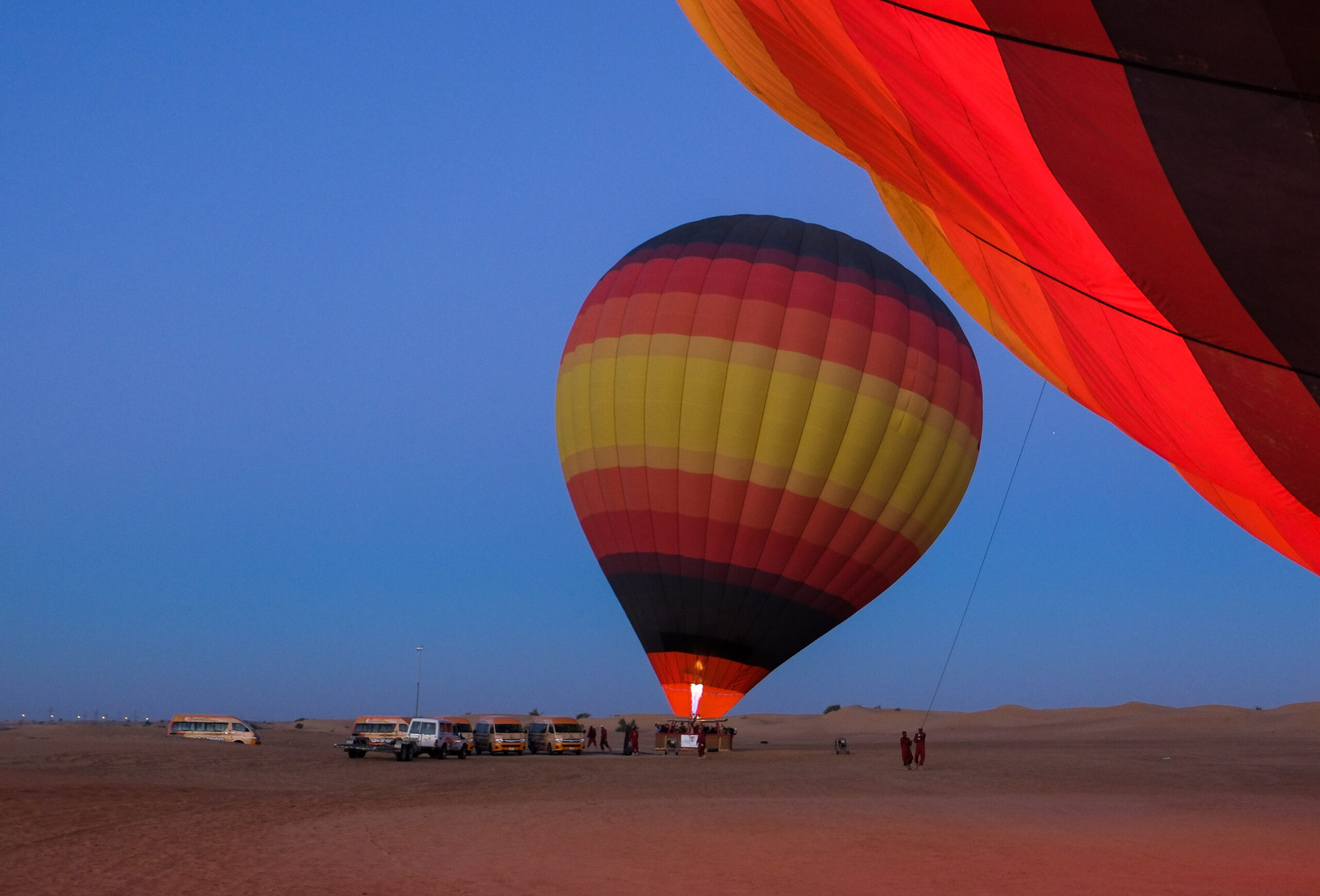 Dubai hot air balloon rides - Launch site