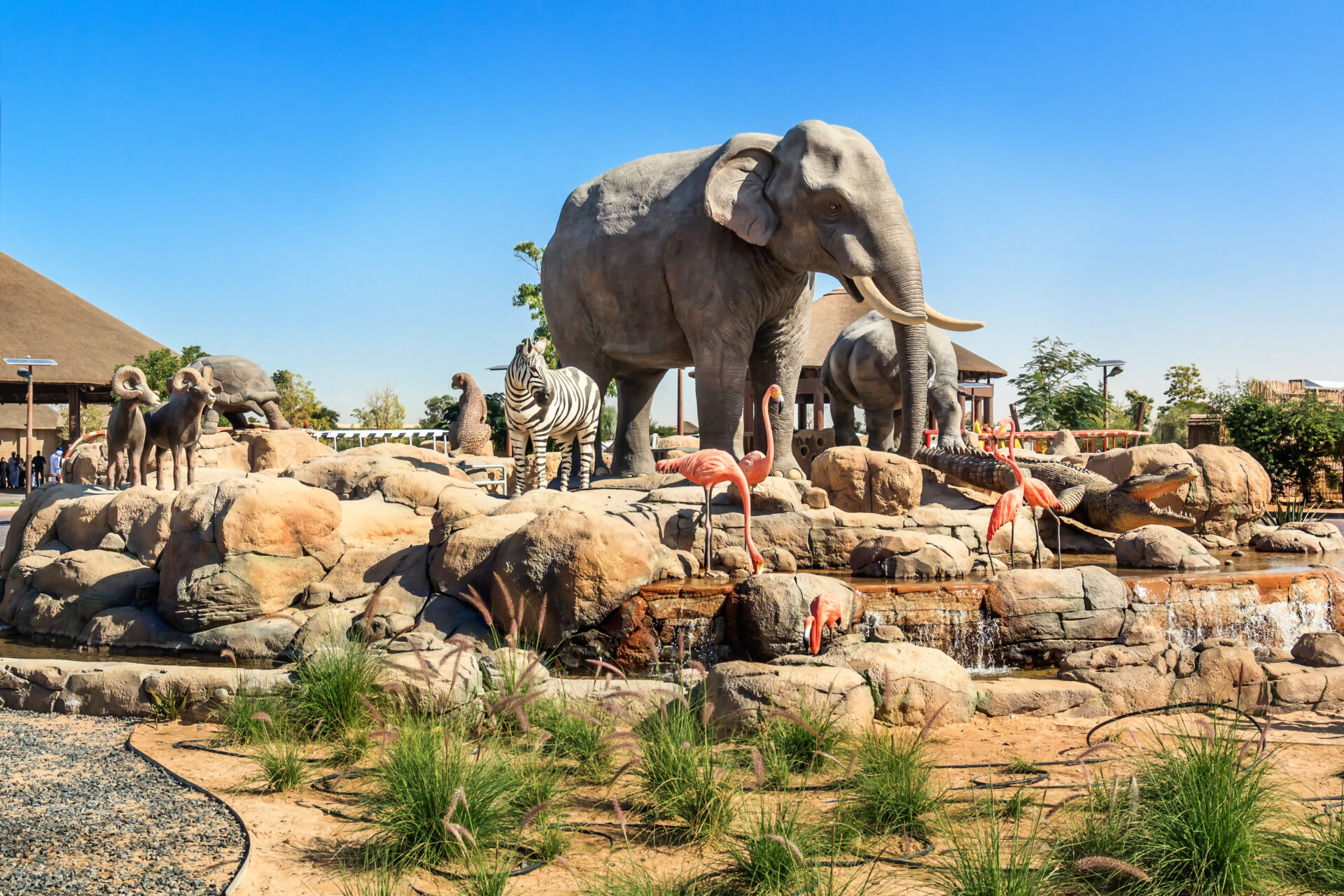 Dubai Safari Park - Animal sculpture