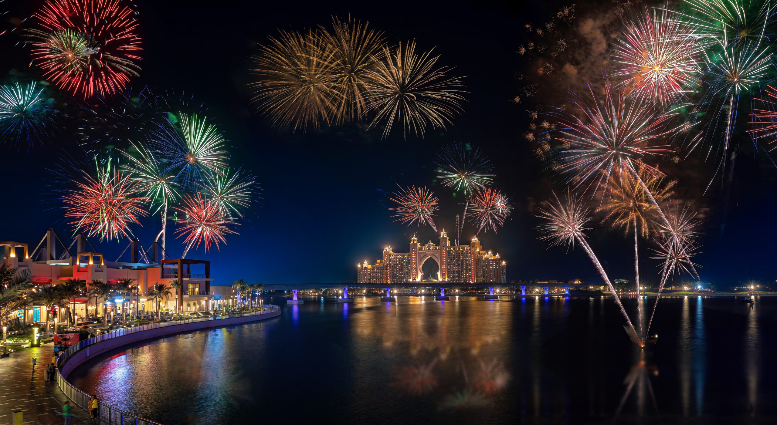 New Year in Dubai - Atlantis fireworks